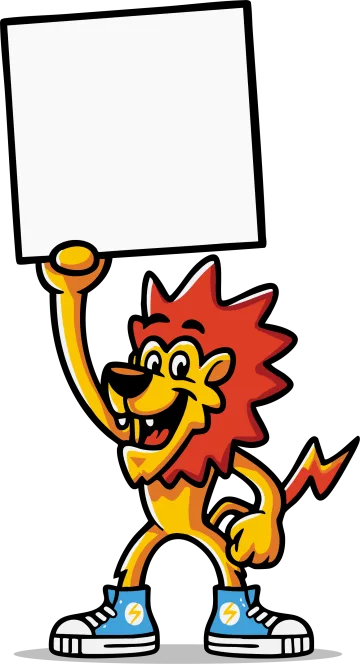 Holding sign